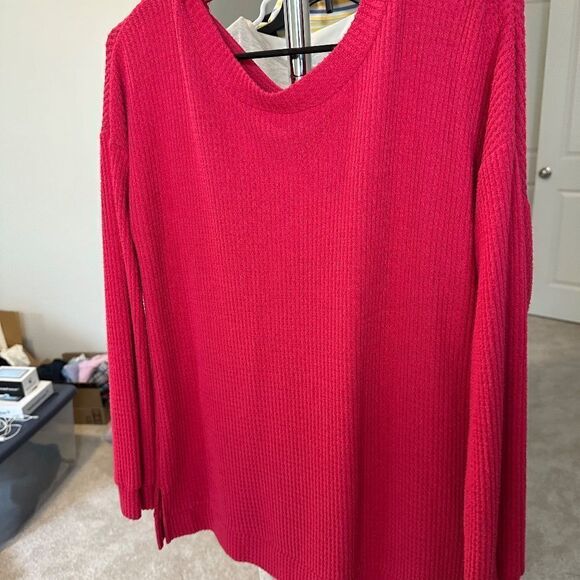 💼 Cute, Comfy and Casual Top by 1 State. Waffle Weave, Loose Fit, EUC - Picture 9 of 9